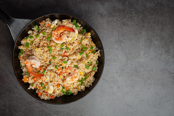 Arroz con choco y gambas